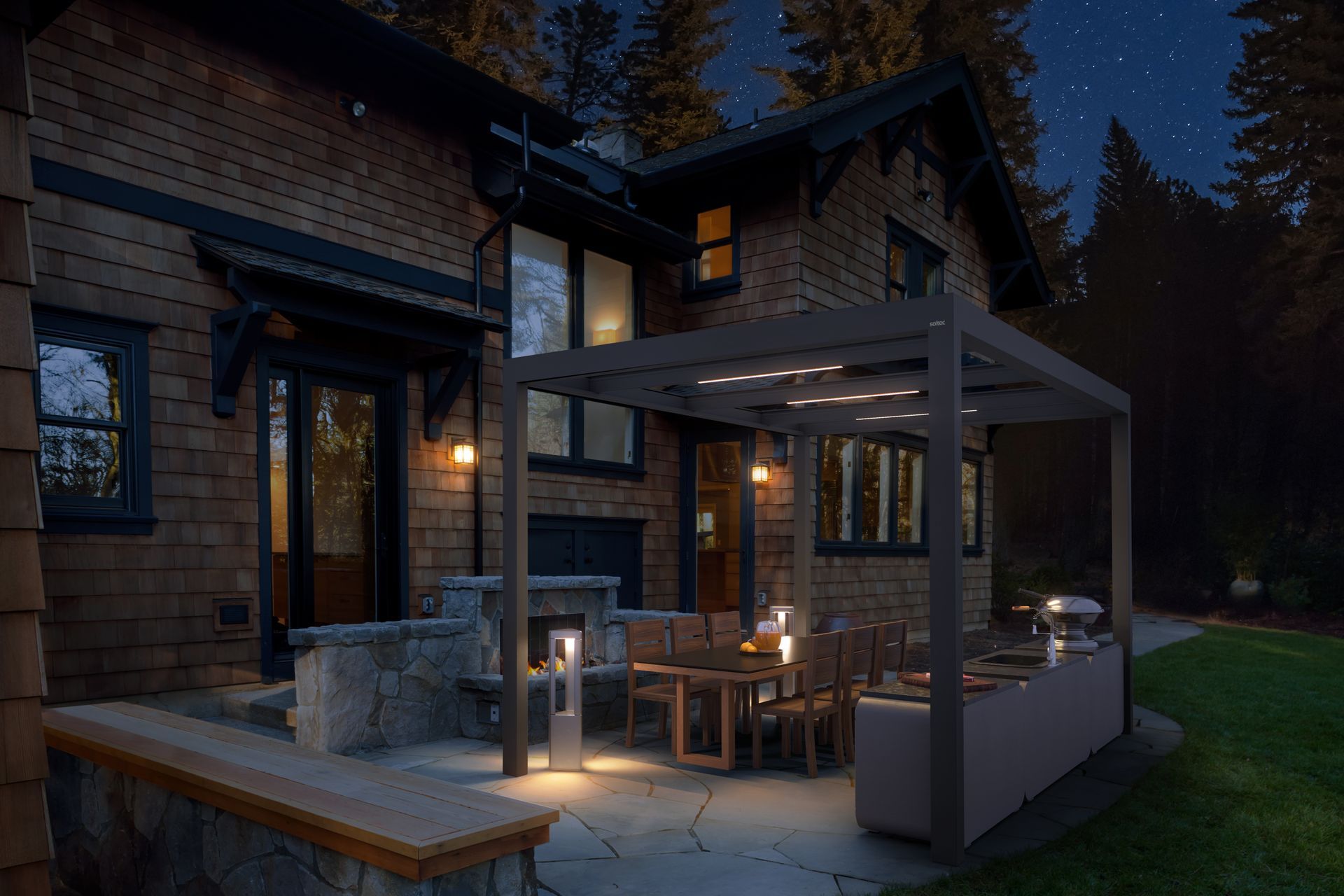 Terrasse mit Soltec Glassport