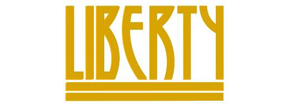 Un logotipo de la libertad amarillo sobre un fondo blanco.
