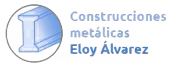 A logo for construcciones metalicas eloy alvarez