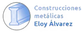 A logo for construcciones metalicas eloy alvarez