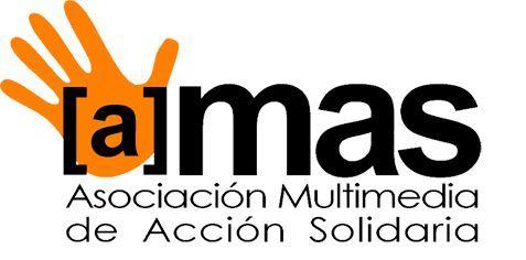 Logo of a charity organization with a stylized orange handprint and text
