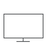 Un monitor de computadora con una pantalla blanca sobre un fondo blanco.