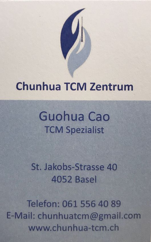 Business card - Chunhua TCM Center