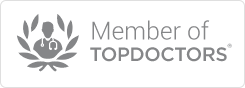 Un logotipo para una empresa llamada miembro de los mejores médicos.