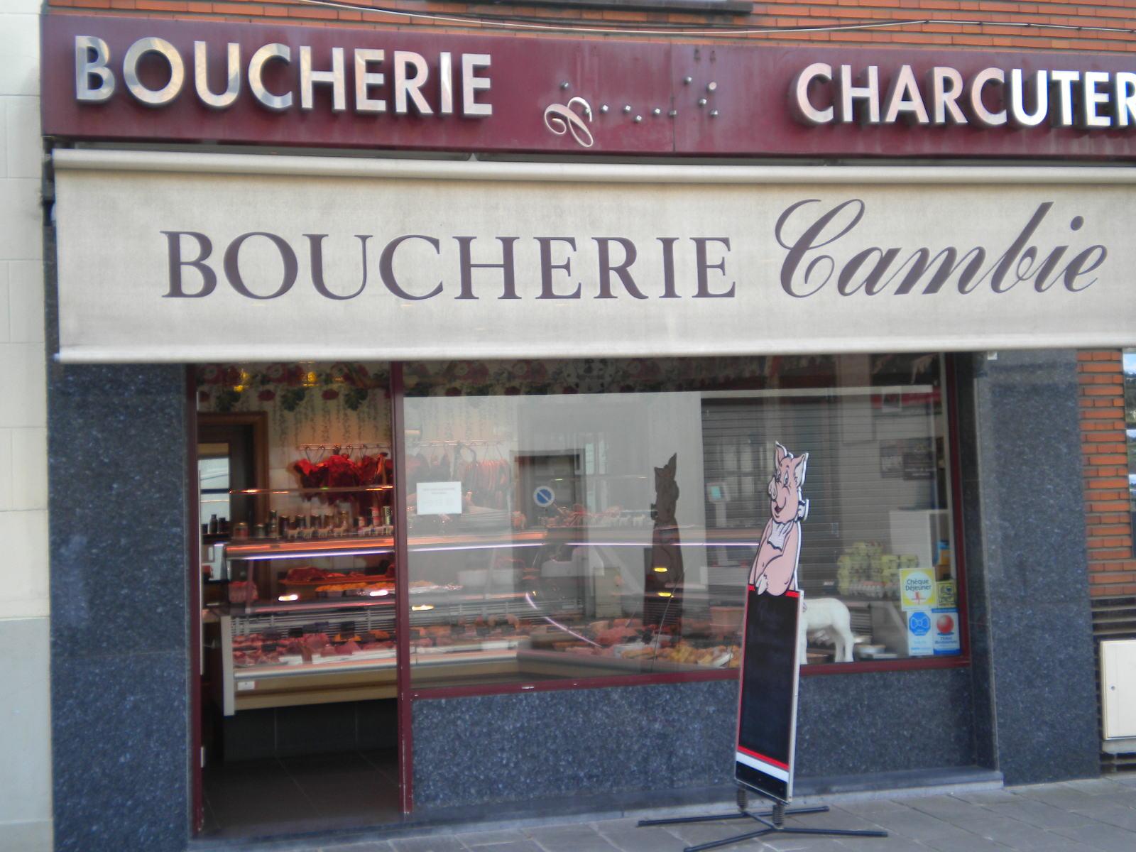 Devanture de la boucherie