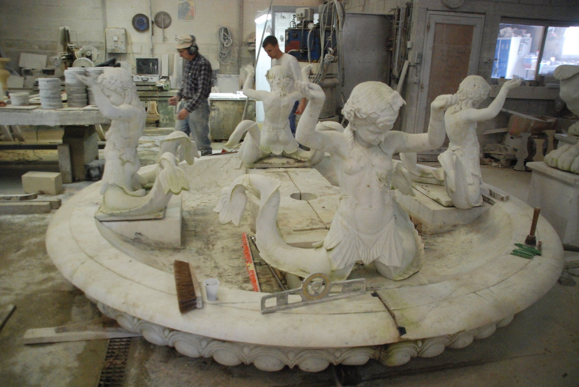 Restauration de la fontaine du château d'Alexandre Dumas