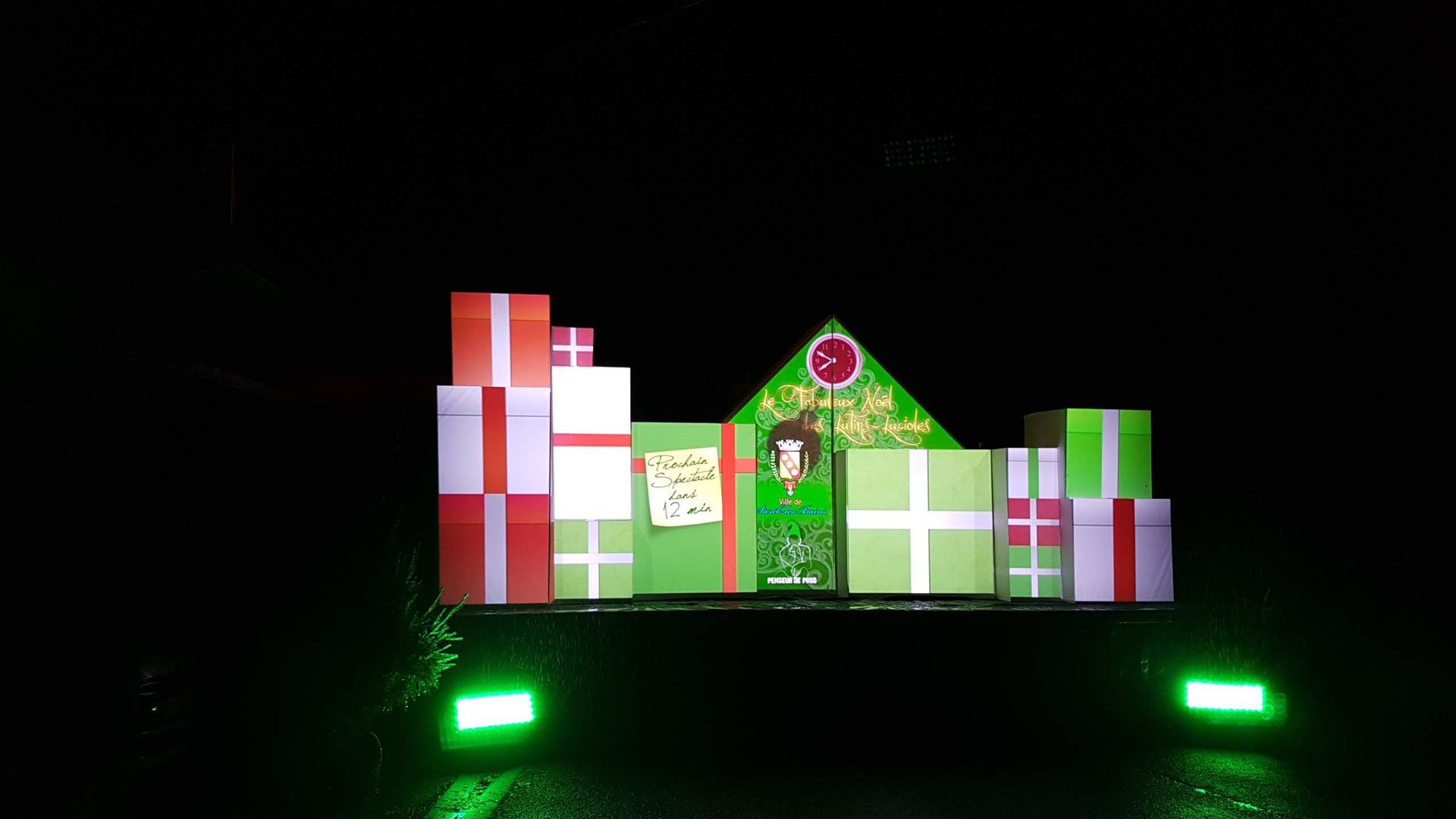 Éclairage scénique spectacle de Noël