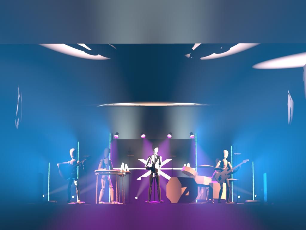 Jeux de lumières concert Kompulsive