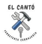 Un logotipo para El Canto Ferretería Cerrajería con una llave inglesa, un martillo y una llave.