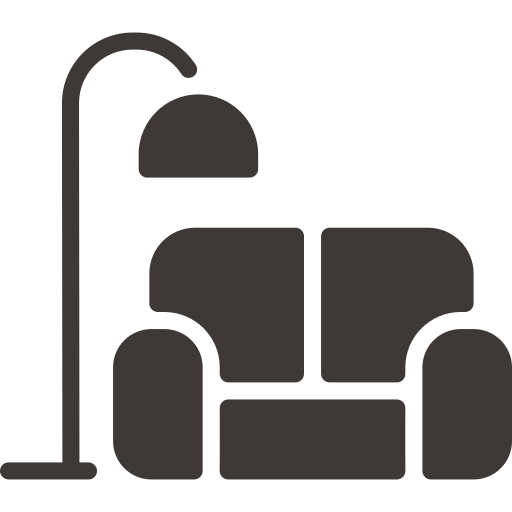 Icon mit Sofa und Lampe