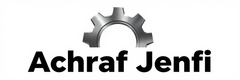 Logotipo de Achraf Jenfi, agente comercial de maquinaria pesada