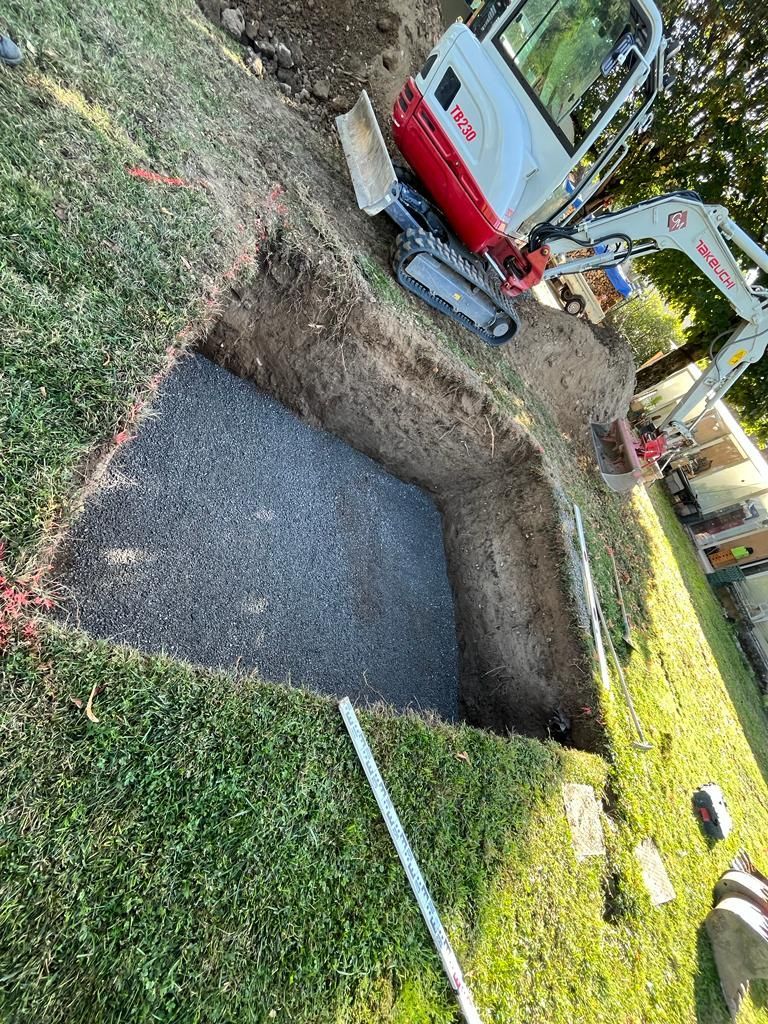 Réalisation d'un lit de pose en gravillons 6/10