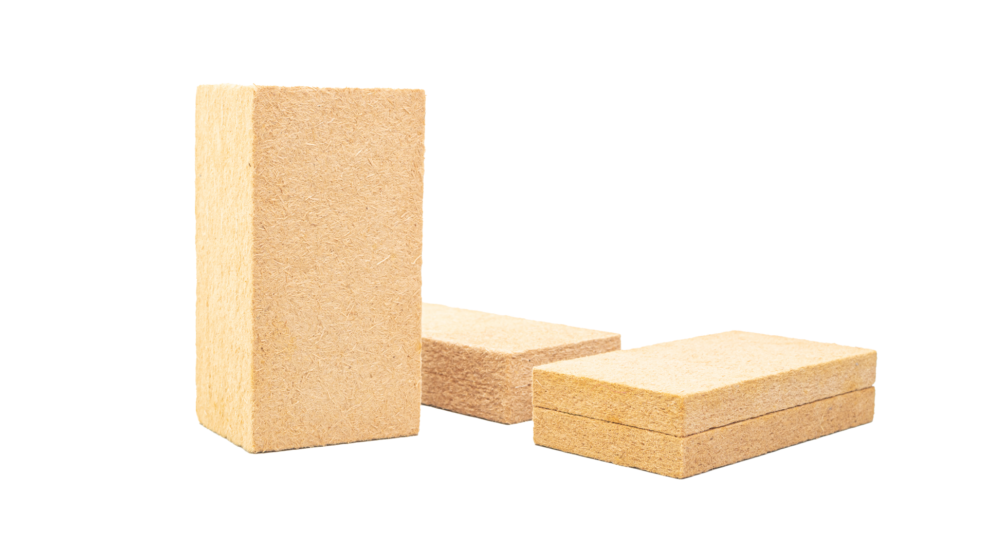 Trois blocs rectangulaires d'isolation.