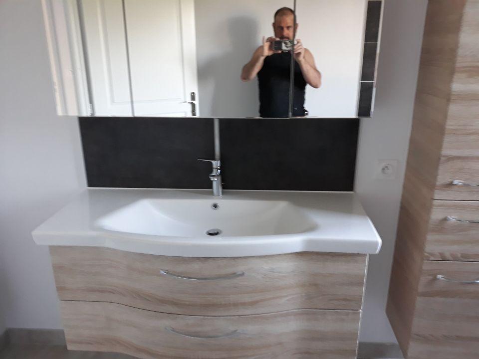 Meuble vasque - salle de bain - carreleur à Besançon