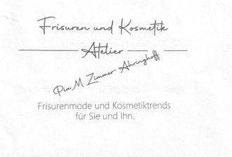 Frisuren u. Kosmetik Atelier Inhaber Pia M. Zimmer-Ahringhoff