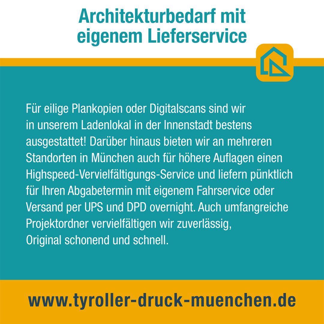 Architekturbedarf mit eigenem Lieferservice