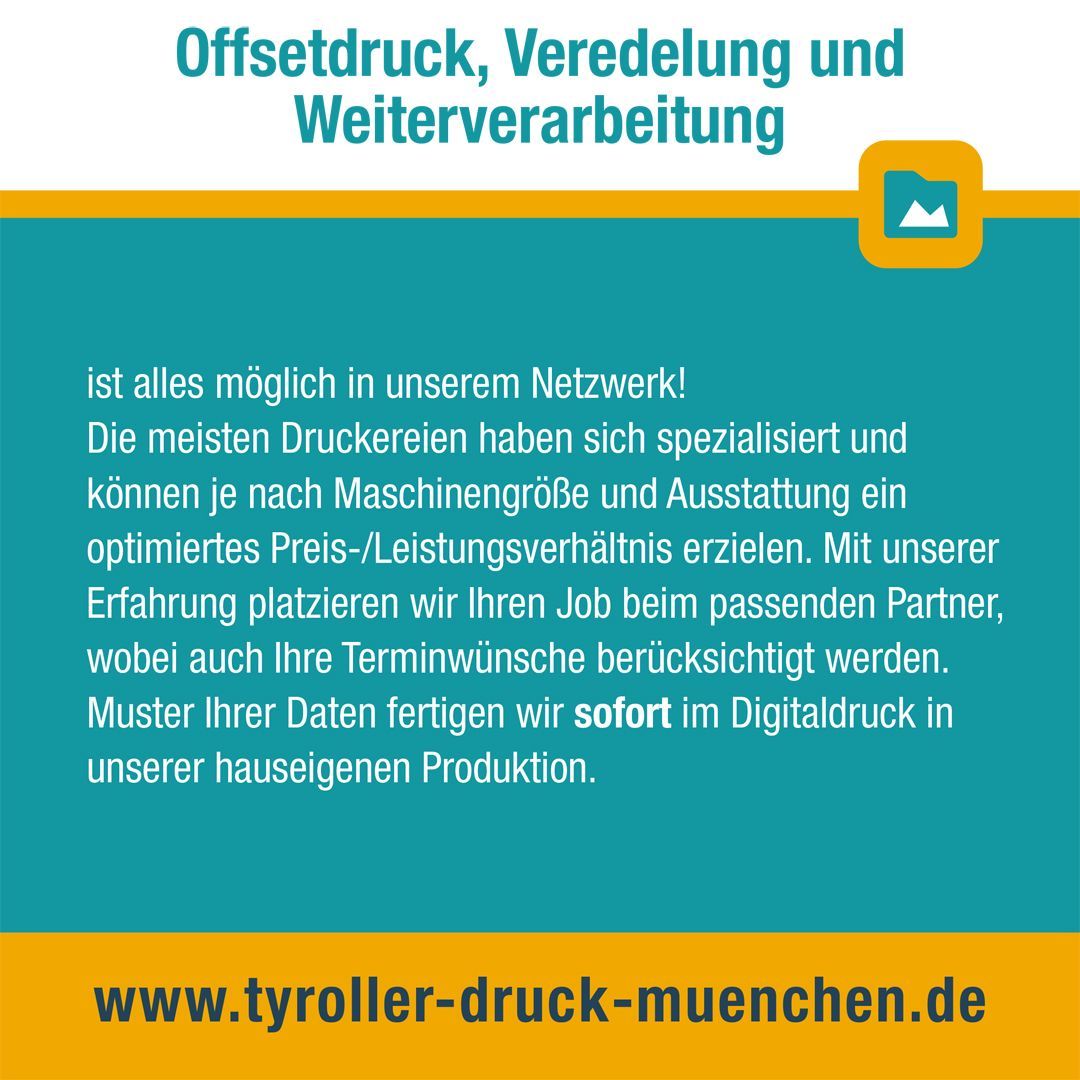 Offsetdruck, Veredelung und Weiterverarbeitung