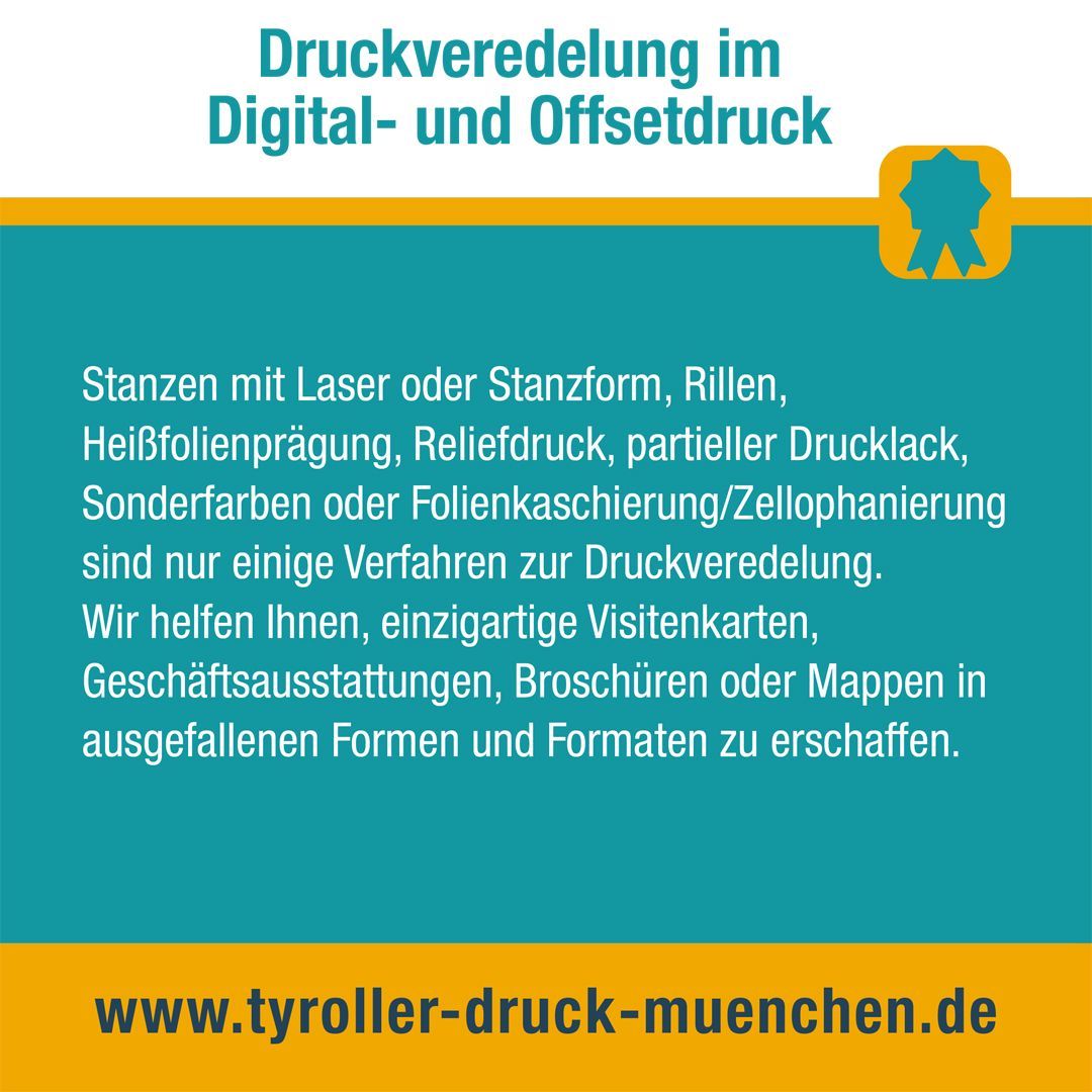 Druckveredelung im Digital- und Offsetdruck