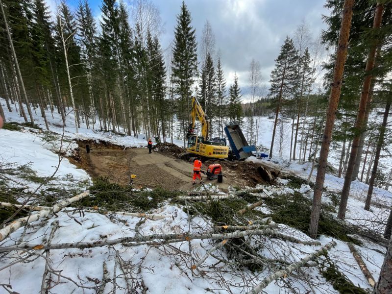 Maansiirto, Maanrakennusliike Manninen Oy, Pohjois-Pirkanmaa
