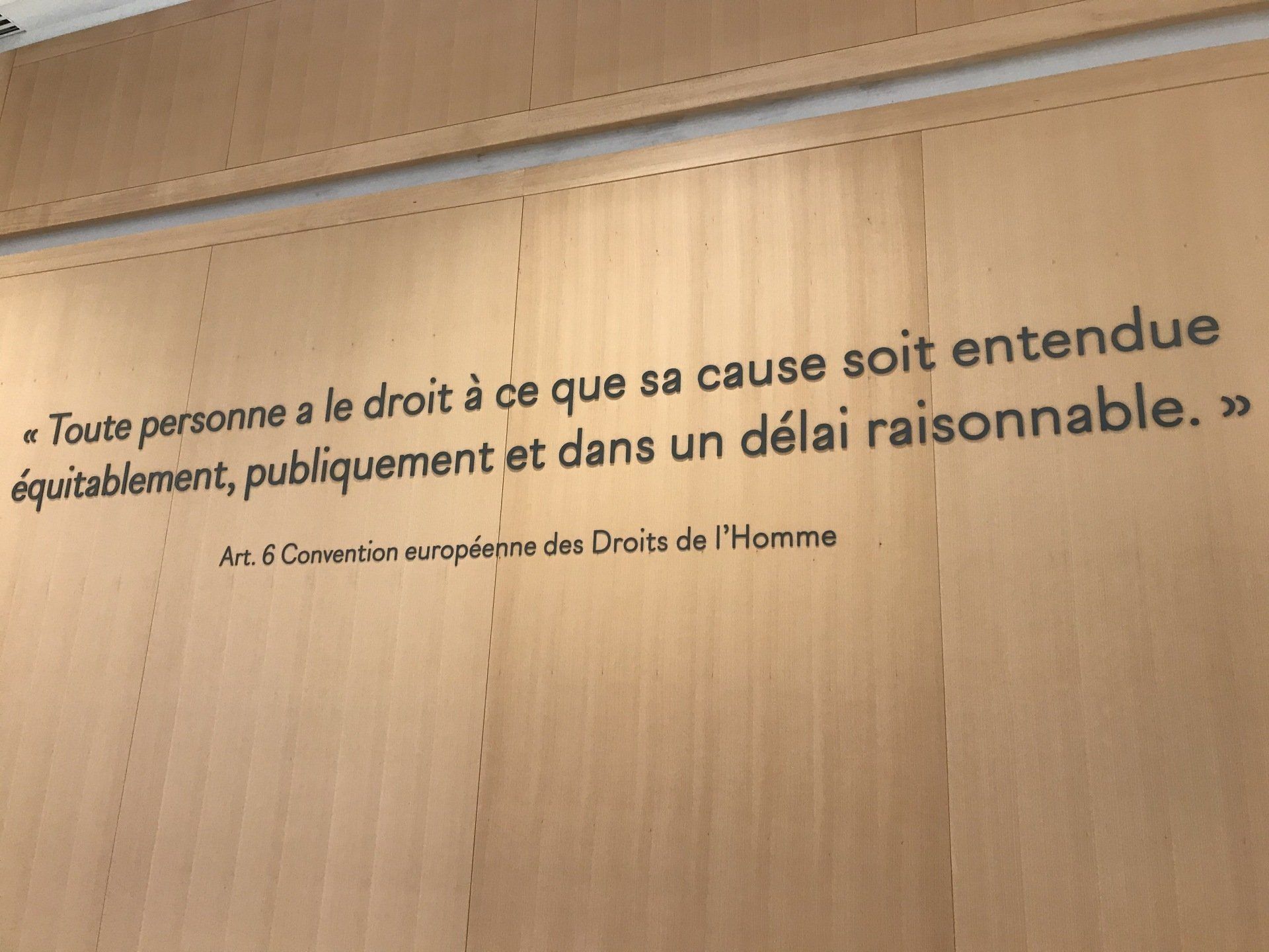 Inscription de la Convention Européenne