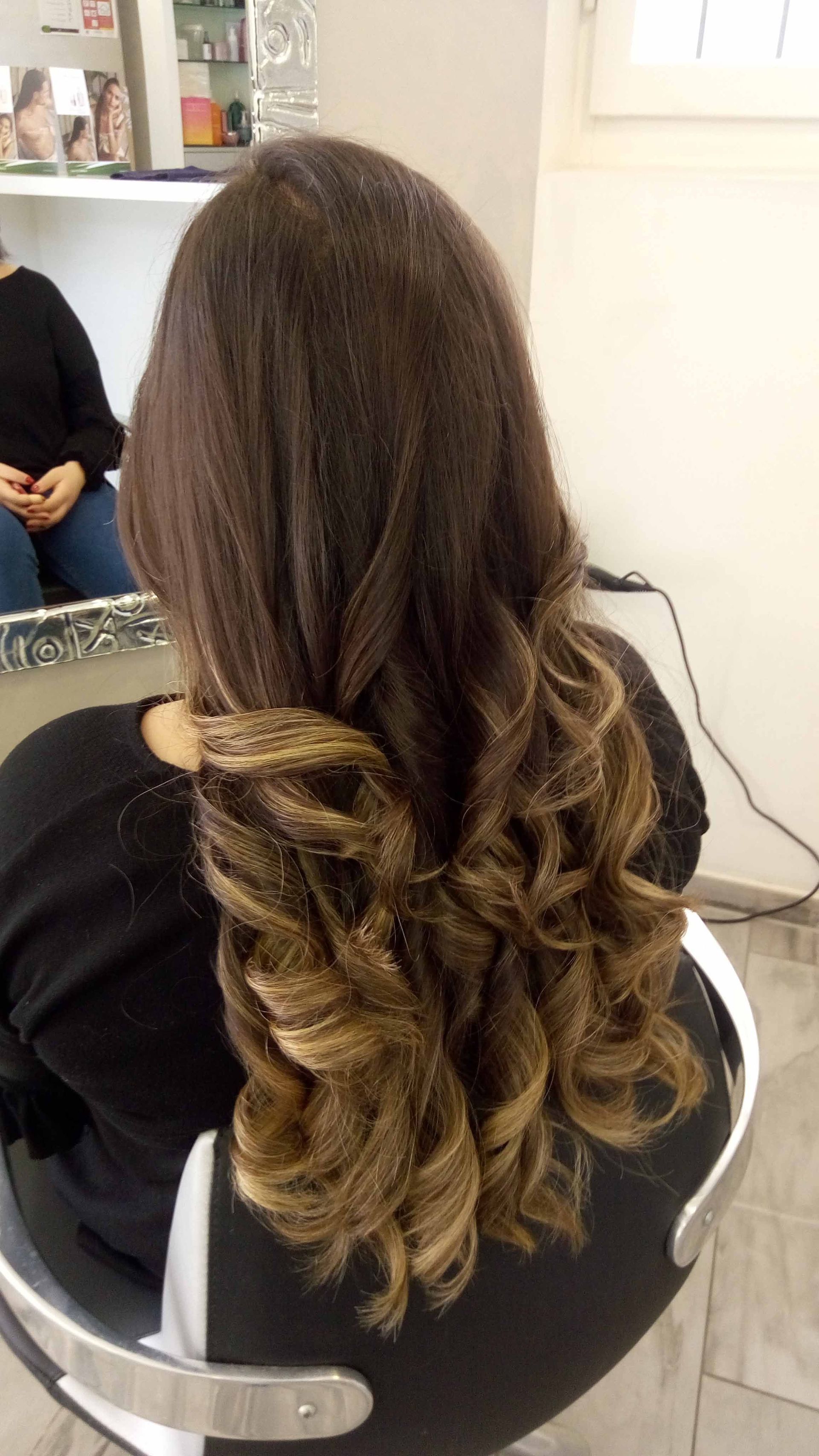 7-liscio con lunghezze mosse