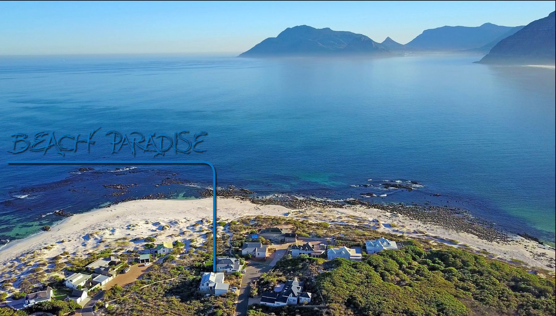 Vue de la côte de Kommetjie près de Beach Paradise