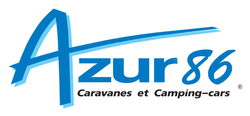 Logo Azur 86 caravanes et camping-cars.
