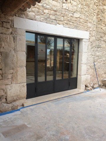 Verrière, façade en acier