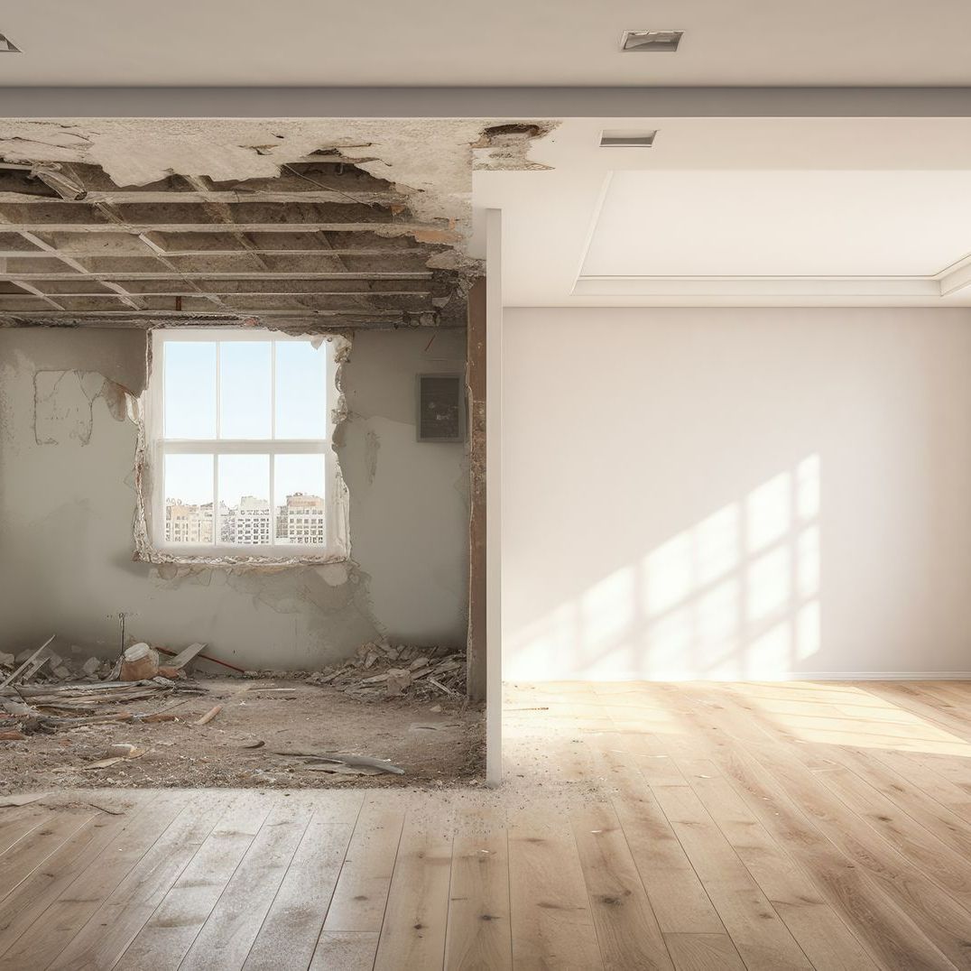 Rénovation d'une pièce, avant/aprés