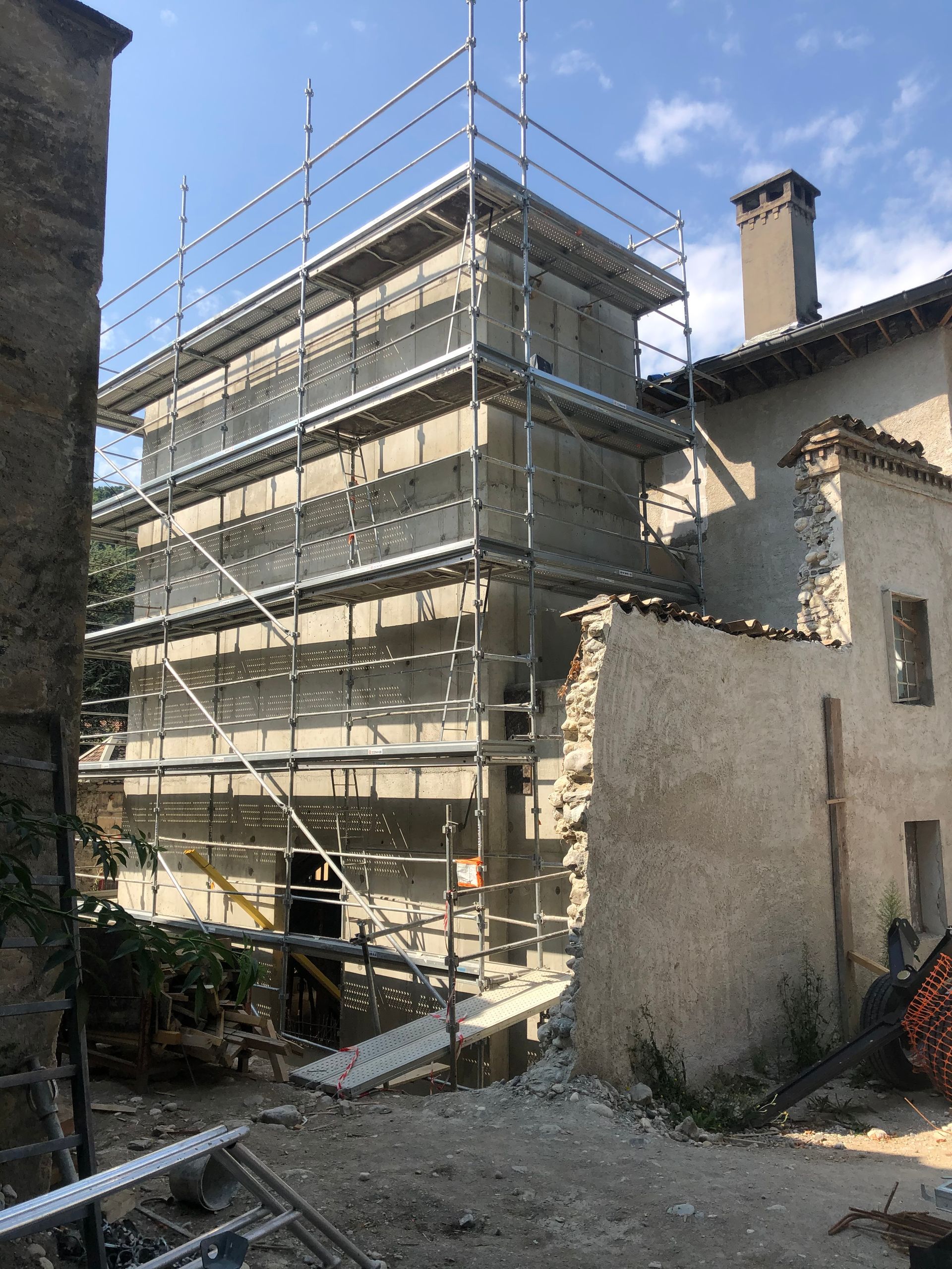 Ravalement de façade.