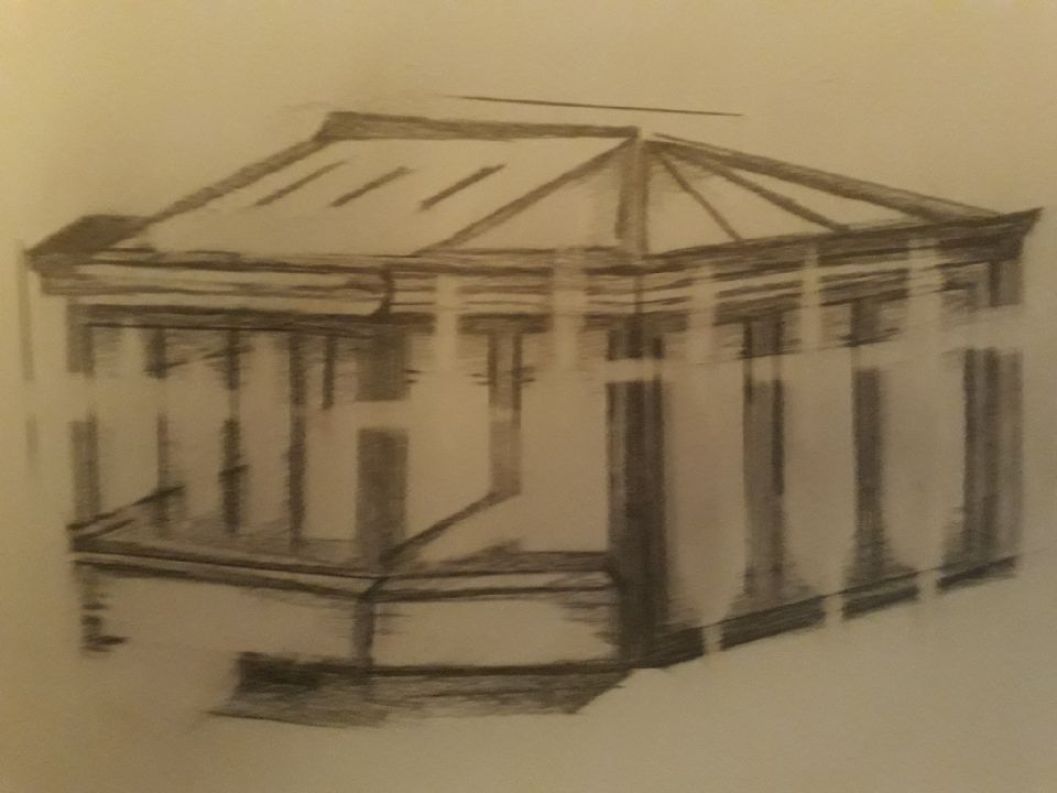 L'esquisse d'une pergola