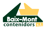 En green and yellow logo para bajo-monte contenedores sl