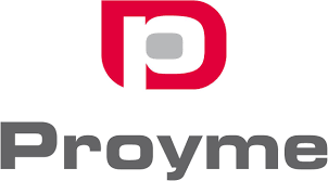 El logotipo de Proyme es un logotipo rojo y blanco con una AP en el medio.