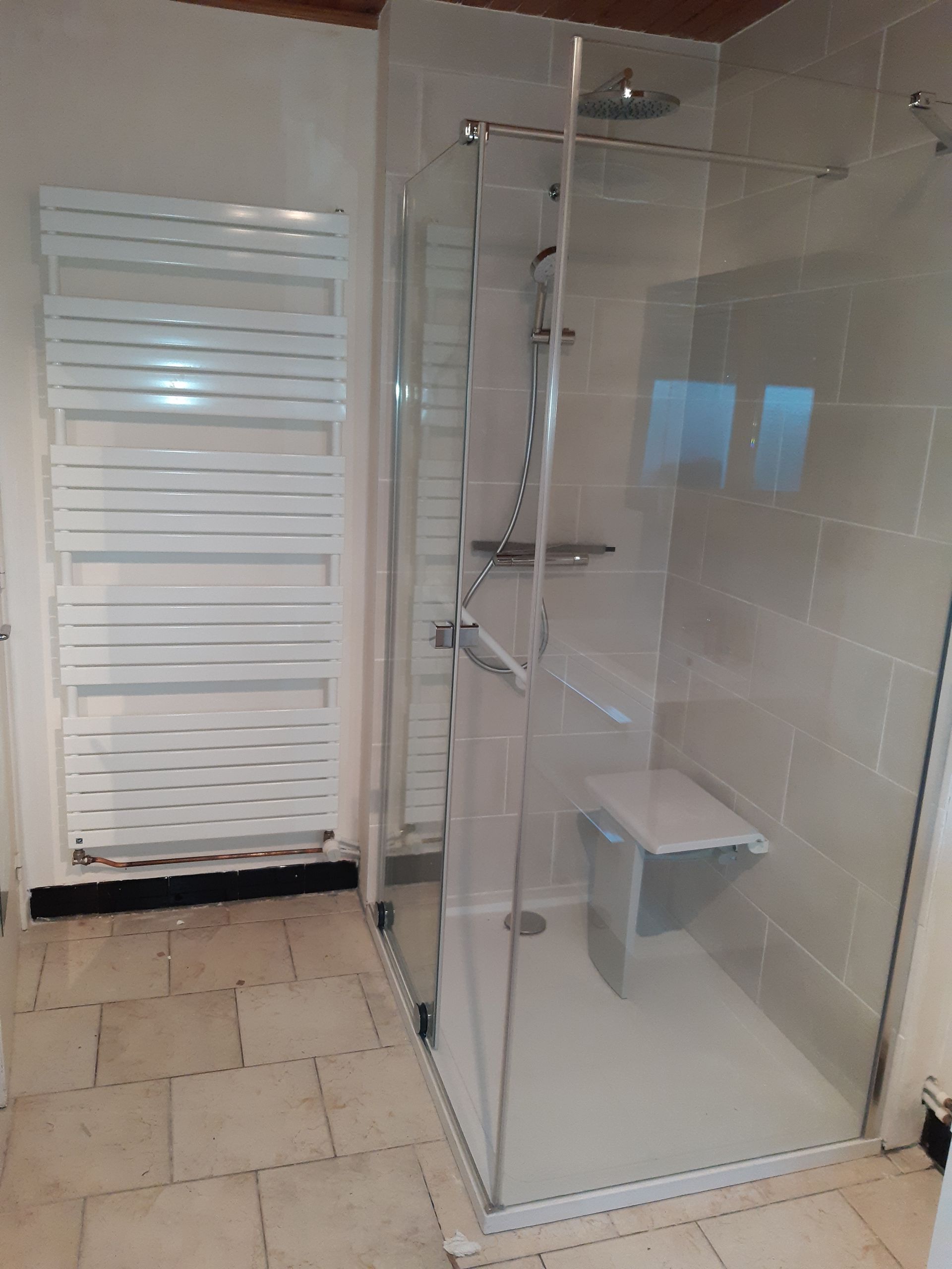 Travaux de rénovation de salle de bains