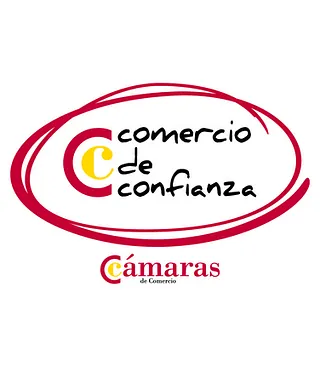 A logo for comercio de confianza camaras