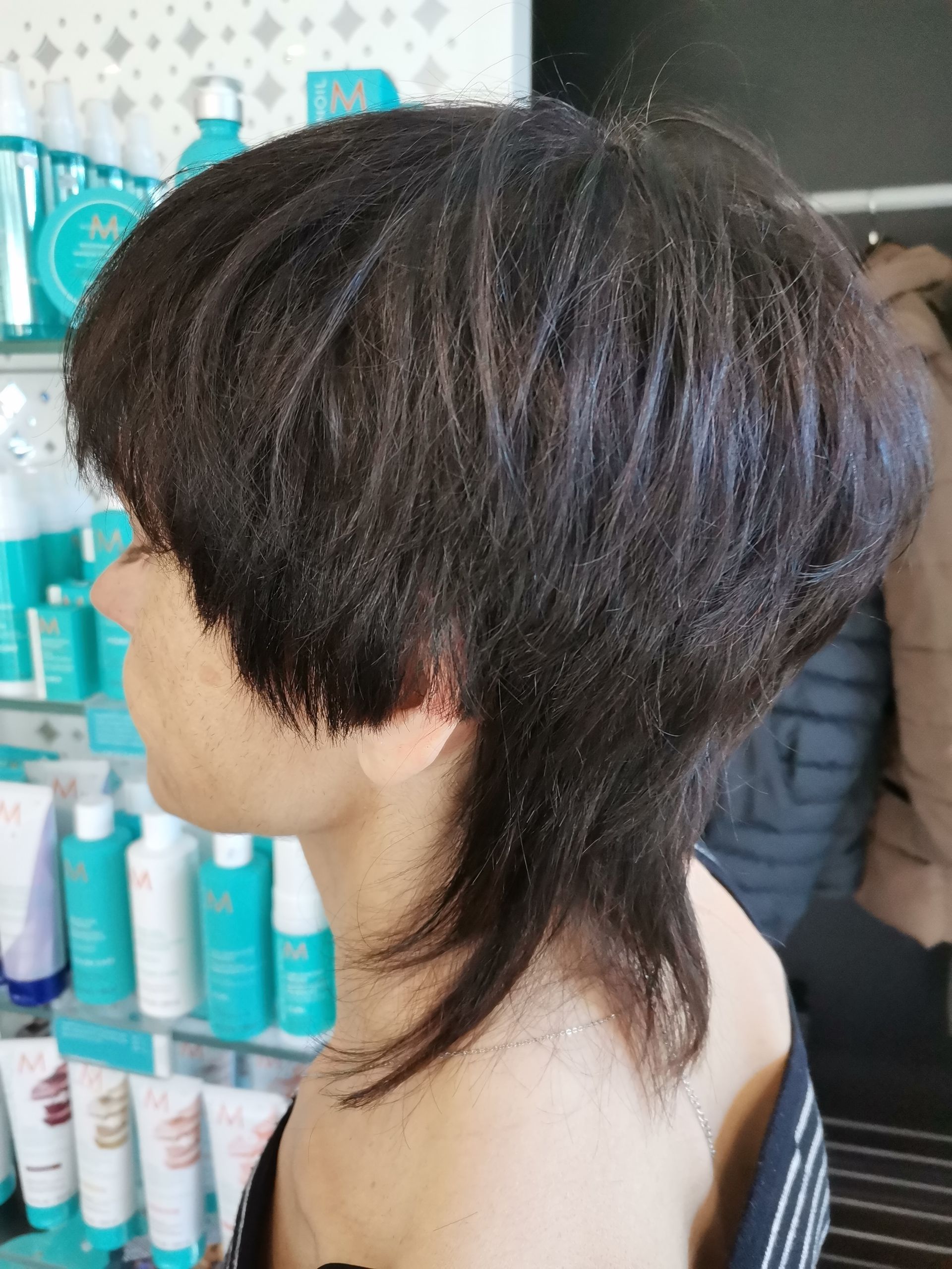 Mannequin avec un carré en dégradé