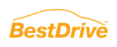Logotipo de BestDrive, que presenta un contorno de automóvil estilizado sobre el texto