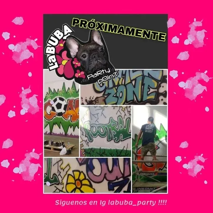 Un collage de grafitis con la palabra