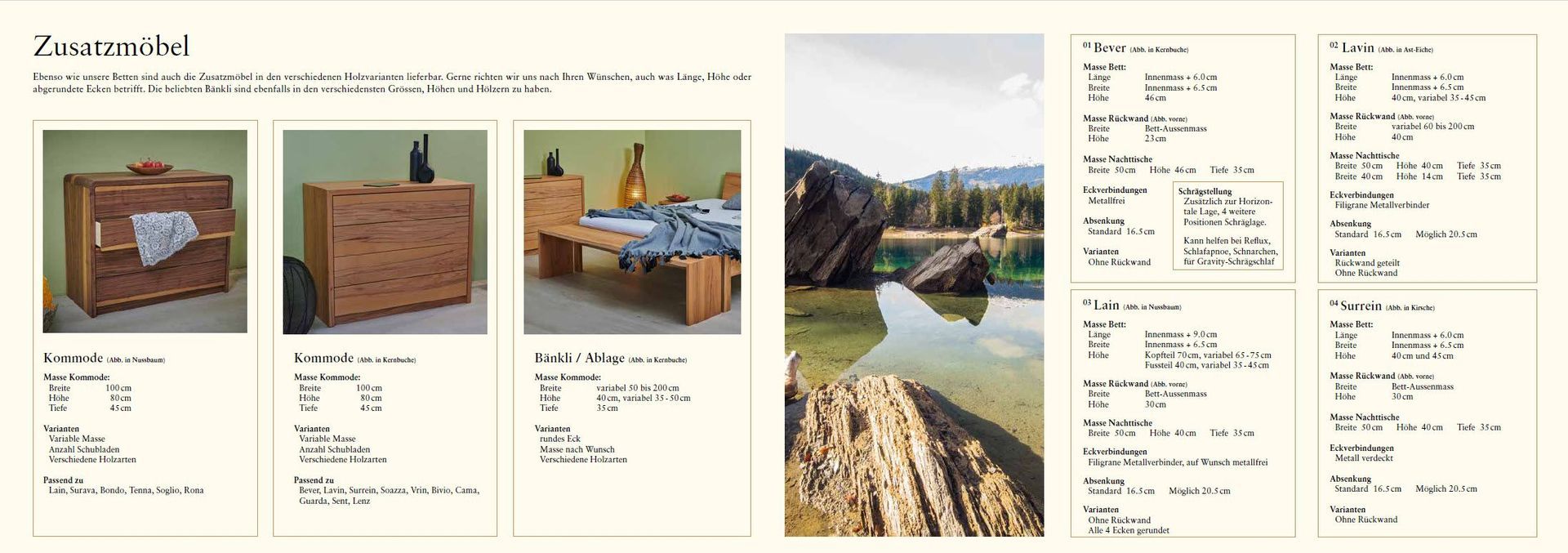 Bett Lavin - SPONDA Natur + Handwerk