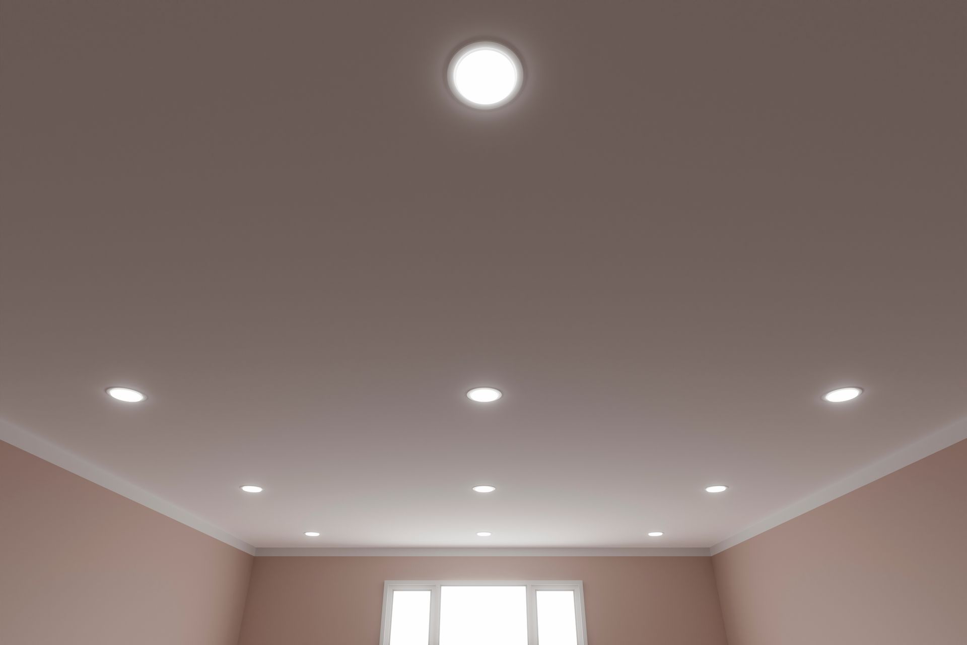 Des spots au plafond