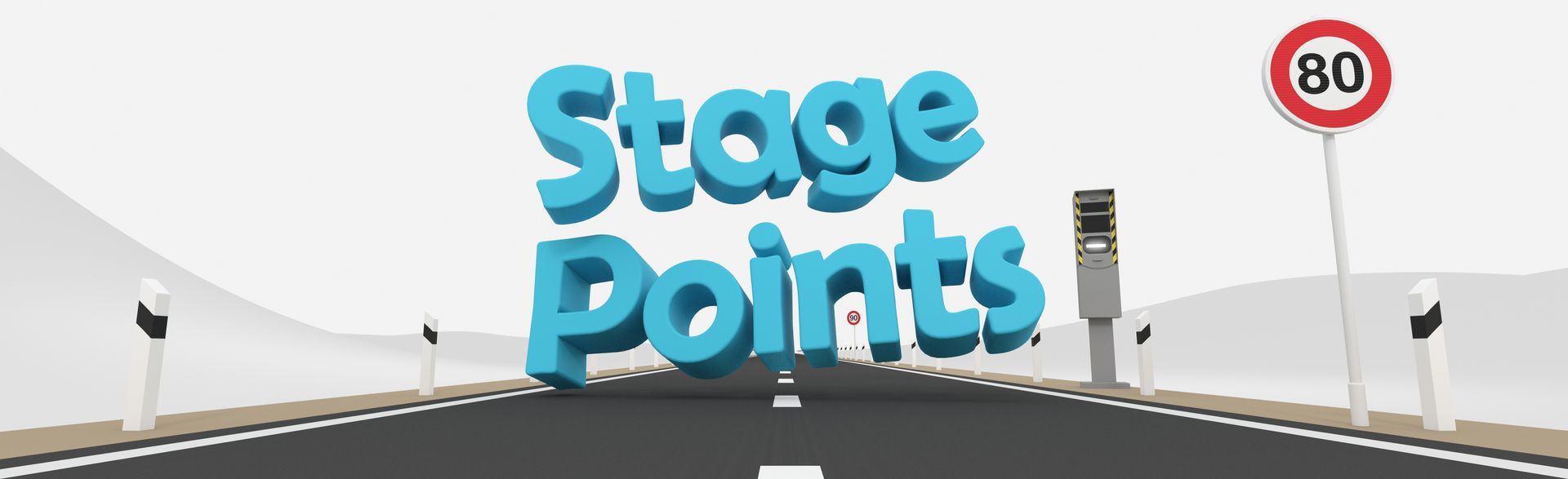 Une route et un radar pour un stage de récupération de points