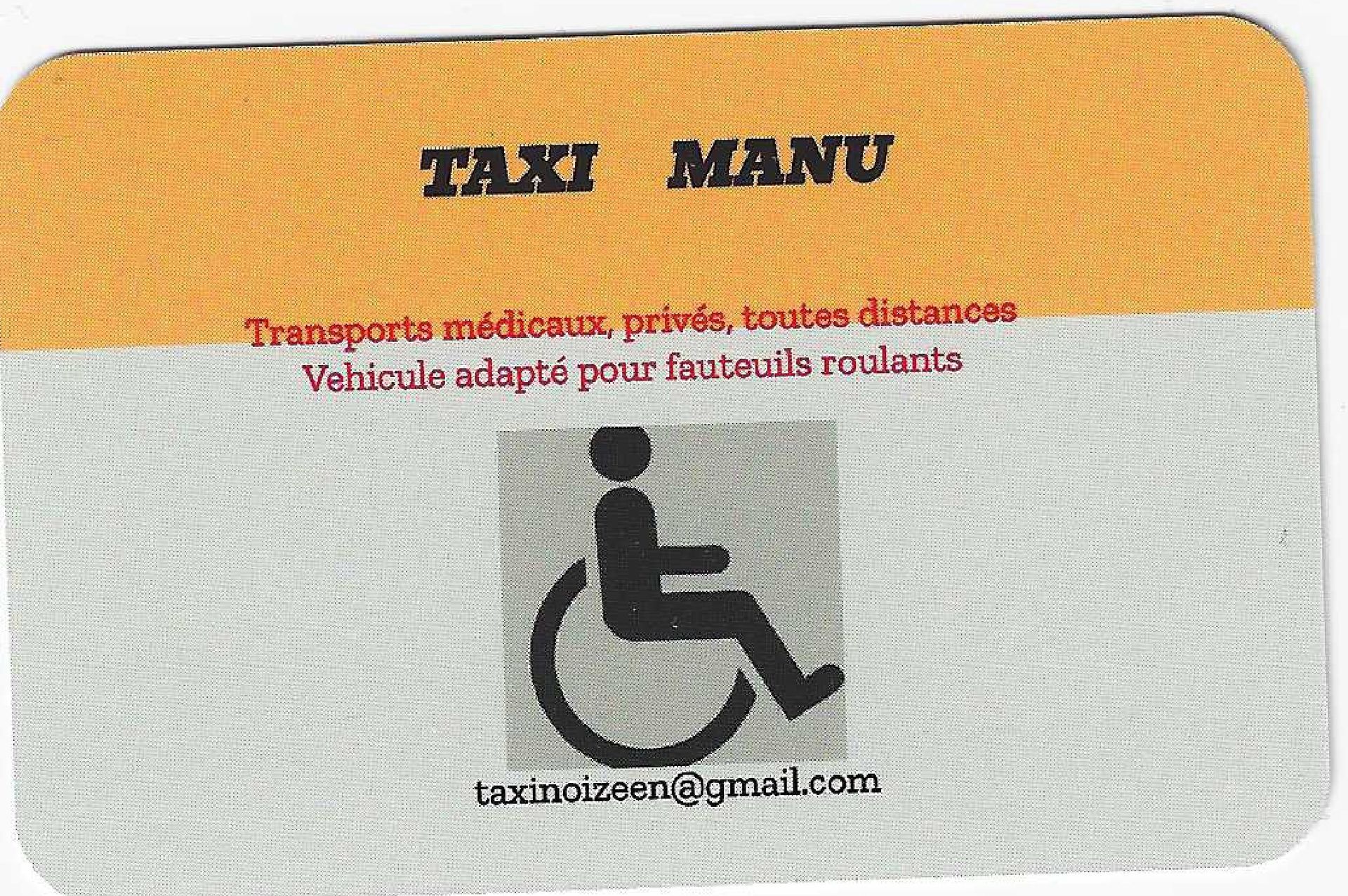 Carte de visite Taxi Manu