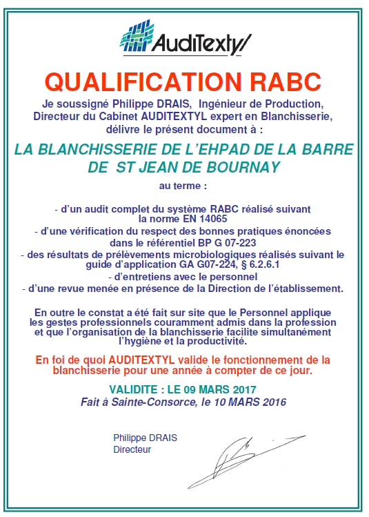 Qualification RABC