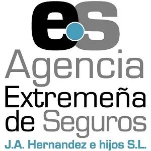 El logotipo de una empresa llamada agencia de seguros extremena