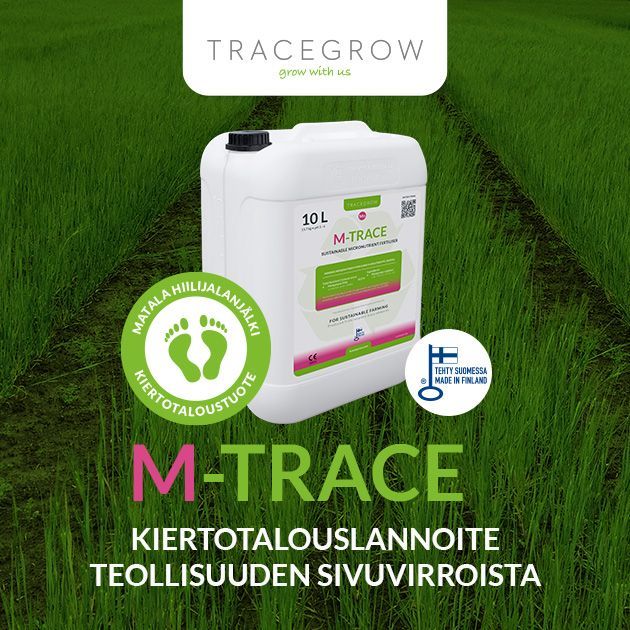 Tracegrow esittelee M-TRACE: kiertotalouden mangaanisulfaattilannoitteen