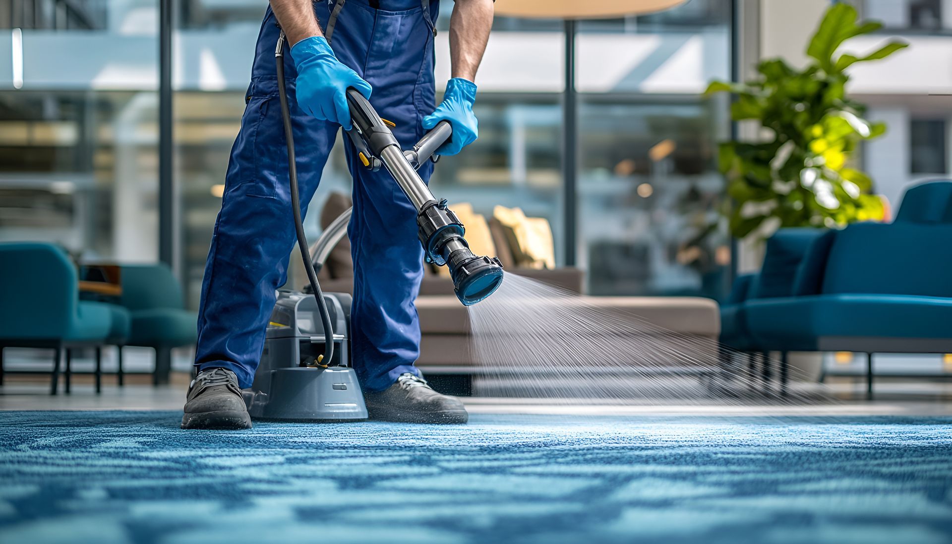 Désinfection d'un tapis