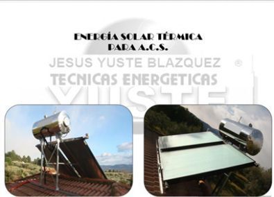 Jesus yuste blazquez tecnicas energeticas is advertising solar panels