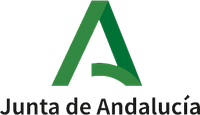 El logotipo de la Junta de Andalucía es una A verde sobre fondo blanco.