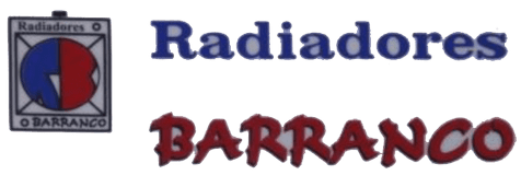 Se muestra un logotipo de Radiadores Barranco sobre un fondo blanco.