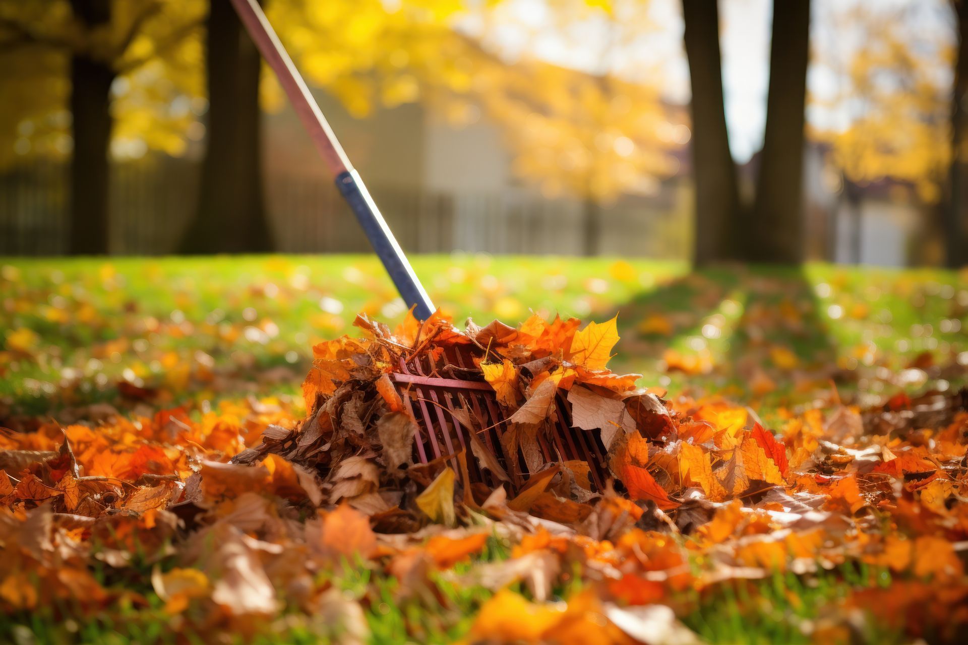 Ramassage de feuilles mortes